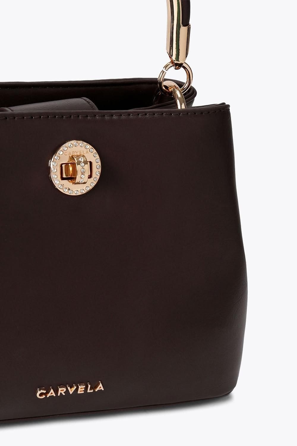 Carvela Carvela Women's 'Jackpot Top Handle' Bag in Brown - 4