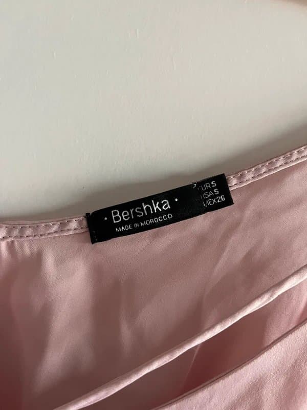 Bershka Baby pink silky camisole