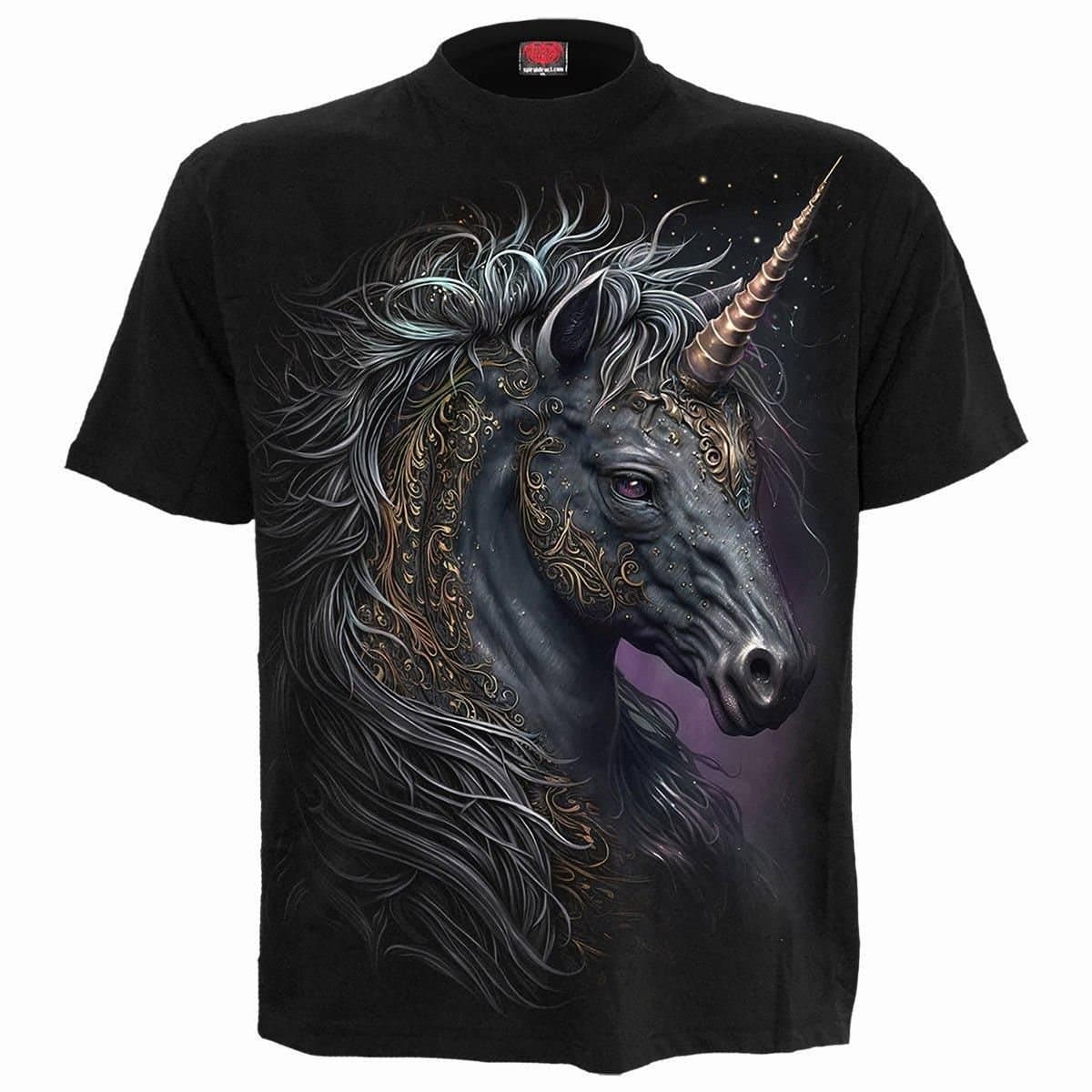Spiral Spiral Men's CELTIC UNICORN - T-Shirt Black