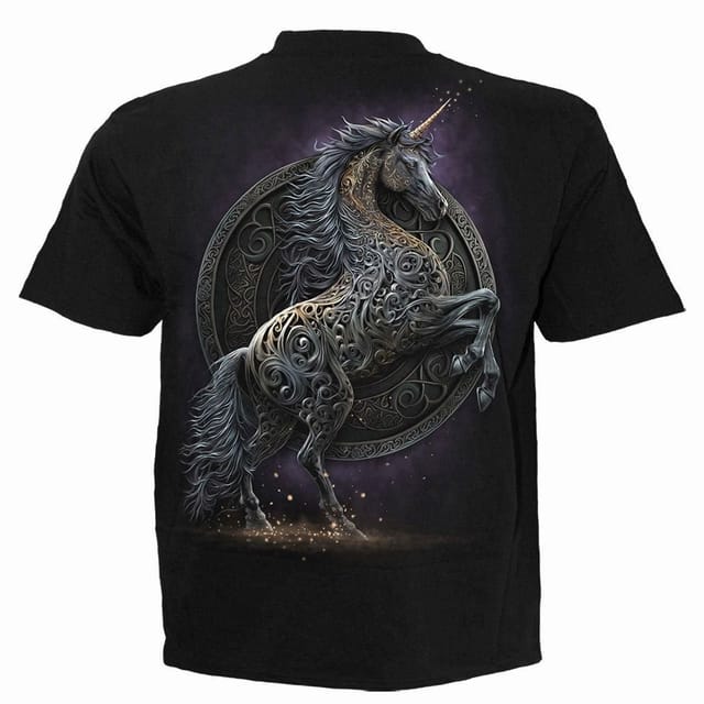 Spiral Spiral Men's CELTIC UNICORN - T-Shirt Black - 2