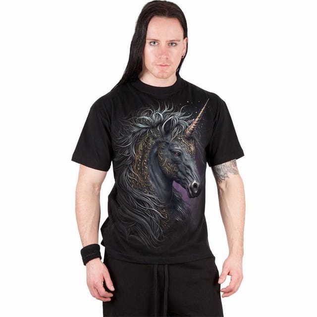 Spiral Spiral Men's CELTIC UNICORN - T-Shirt Black - 3