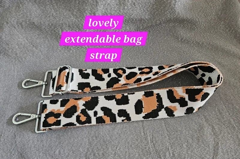No Label Selling New black & white leopard print interchangeable bag strap rrp £16.99