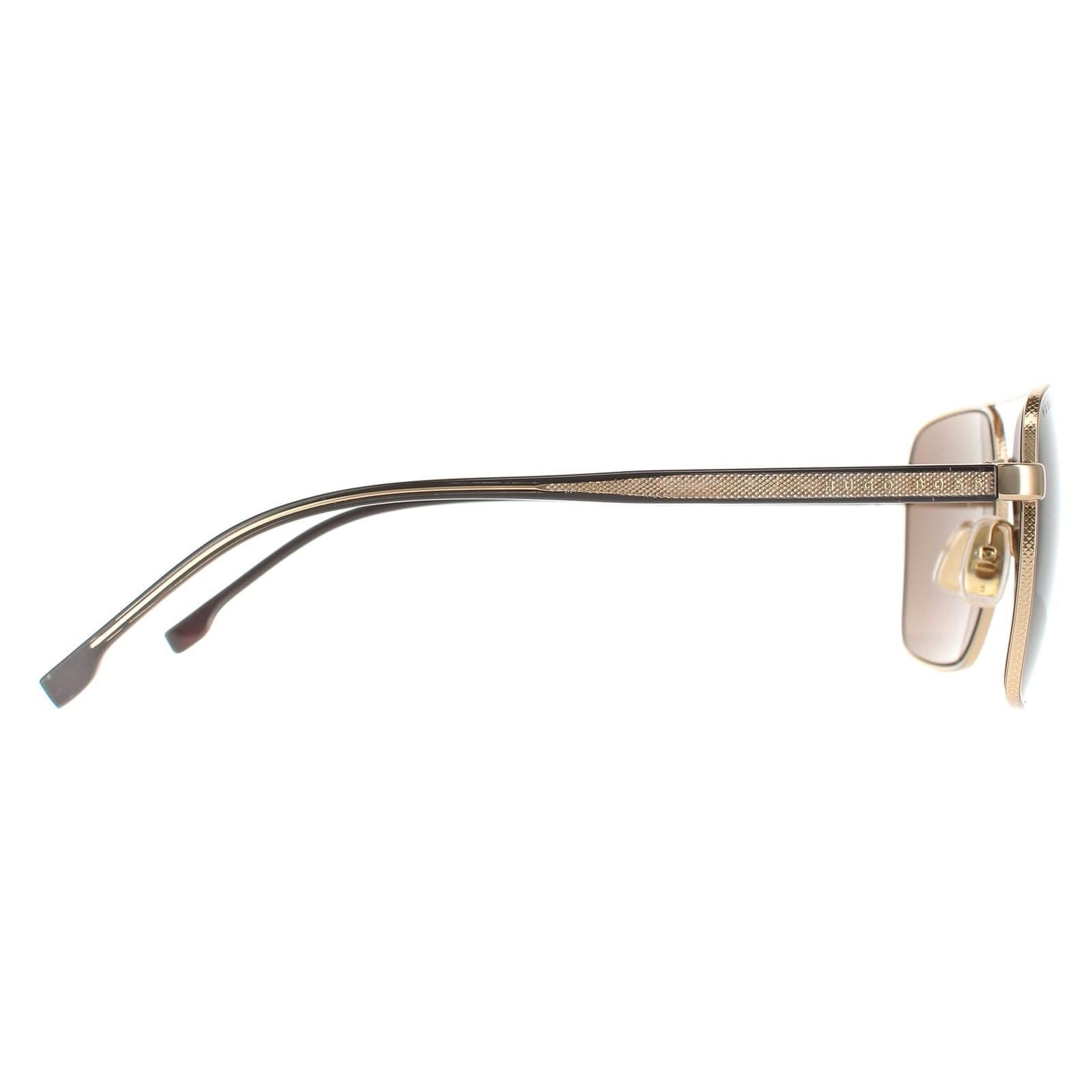 Hugo Boss Hugo Boss Men's Aviator Rose Gold Brown 1045/S/IT - 4