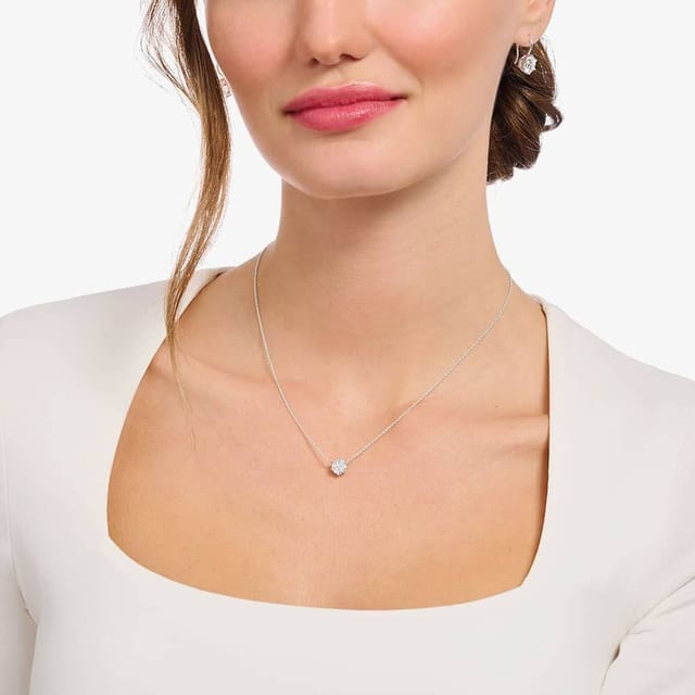 Thomas Sabo THOMAS SABO Women's Silver Cubic Zirconia Necklace KE2210-051-14-L45V - 2