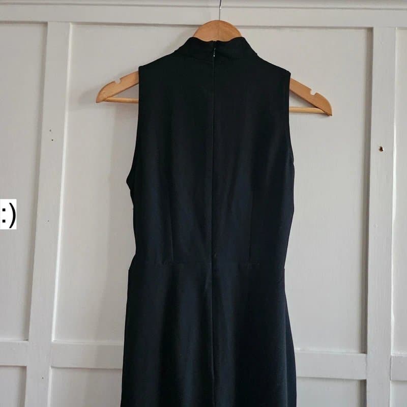 River Island 8 river island chiffon midi dress sleeveless tank wrap tie waist