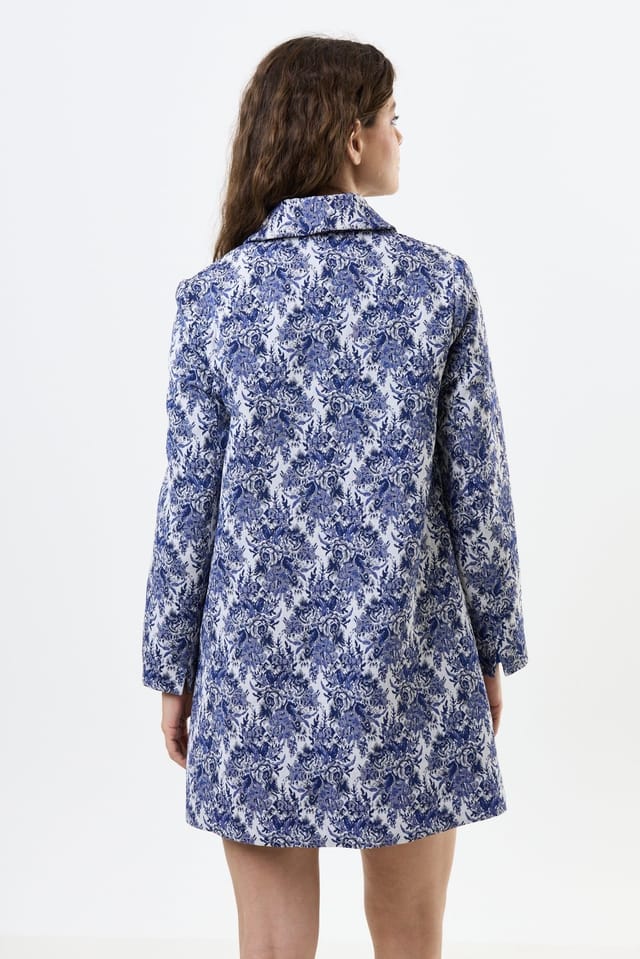 Louche Louche Women's Dryden Wedgewood Jacquard Short Coat - 3