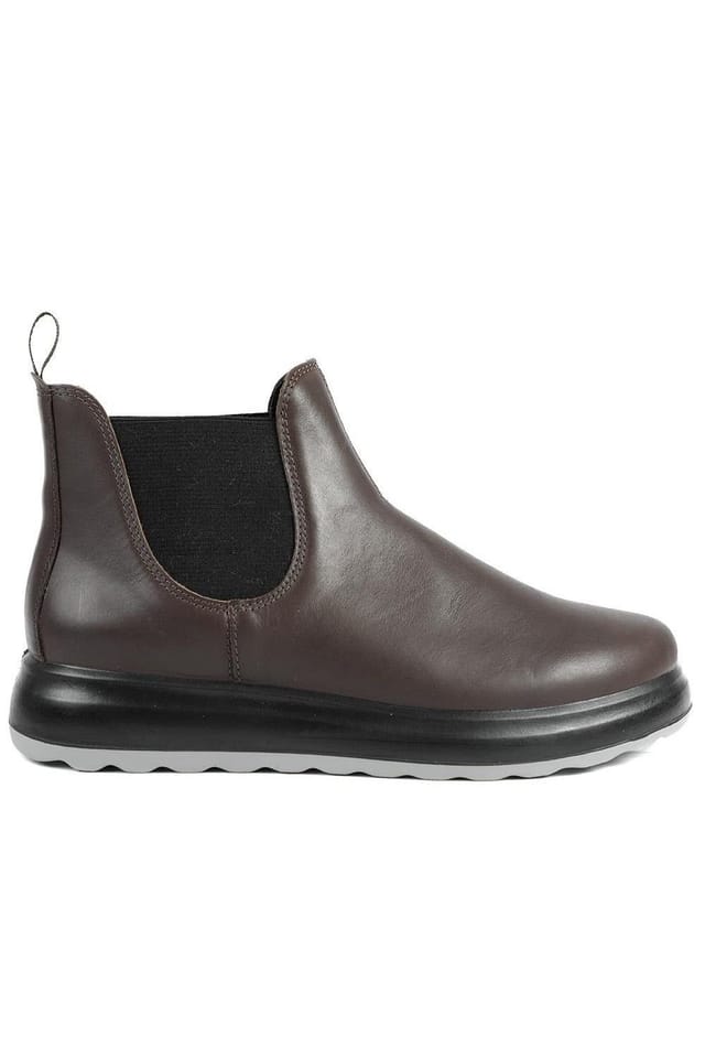 Fly Flot Fly Flot Men's FlyFlot Leather Slip On Ankle Boots in Dark Brown - 2