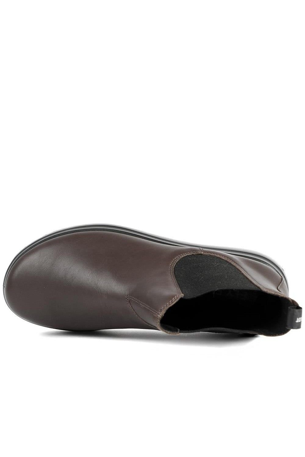 Fly Flot Fly Flot Men's FlyFlot Leather Slip On Ankle Boots in Dark Brown - 4