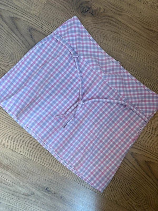 Topshop Topshop y2k check mini skirt