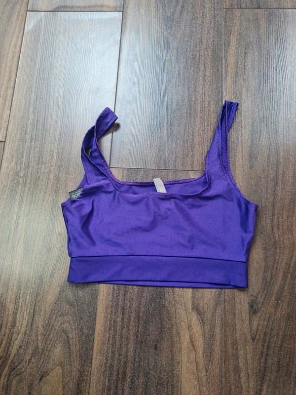 ASOS Asos shimmery purple bralet cami 6 to 8