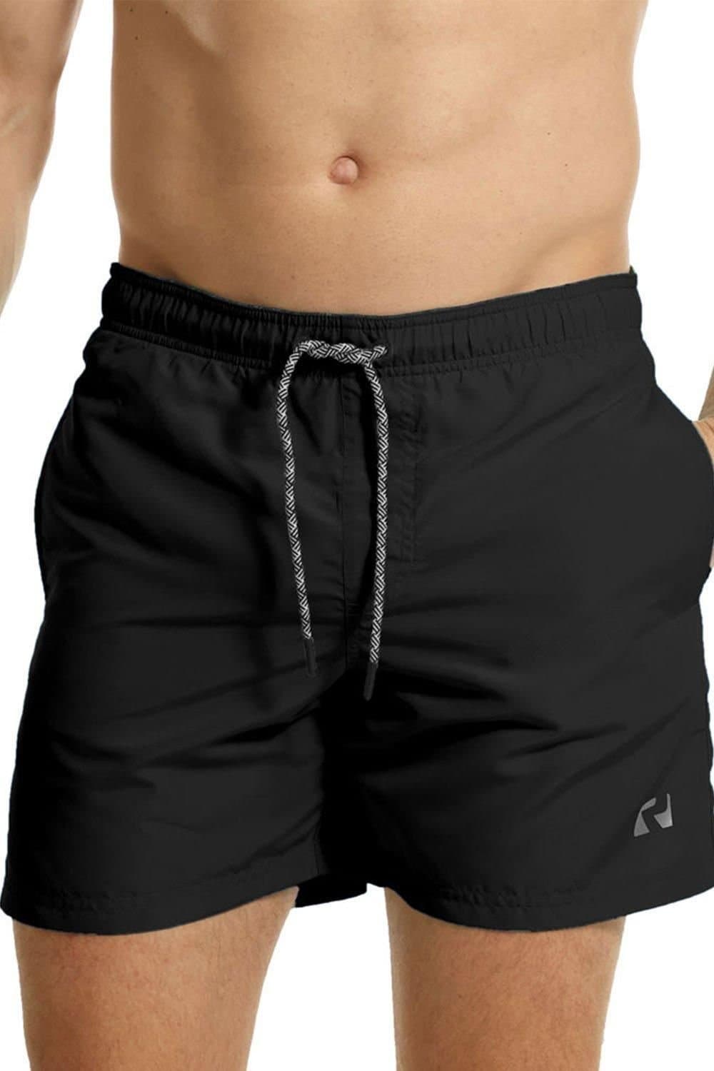 RIPT Essentials RIPT Essentials Men's Plain Swim Shorts in Black