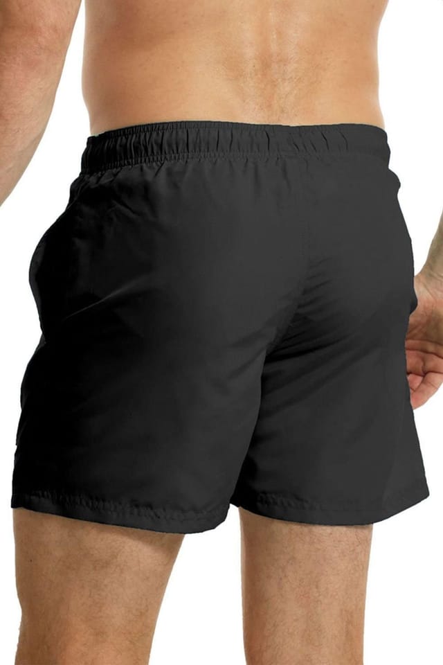 RIPT Essentials RIPT Essentials Men's Plain Swim Shorts in Black - 3