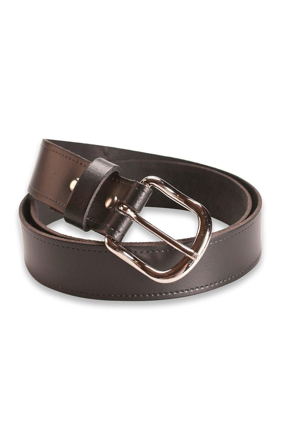 Hawkdale Hawkdale Men's 1.25" Genuine Leather Belt in Black - 3