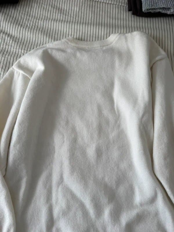 Bershka Bershka oversized white knit jumper
