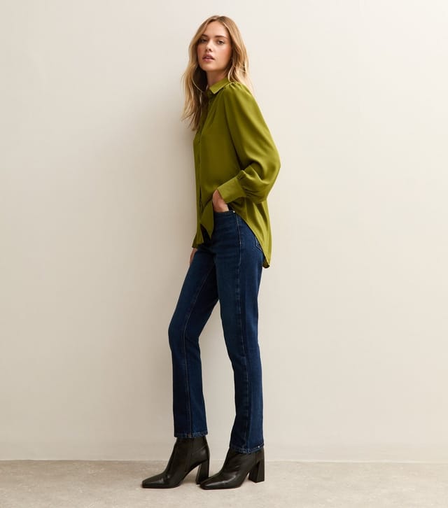 New Look Women's Mid Green Long Sleeve Shirt New Look - 3