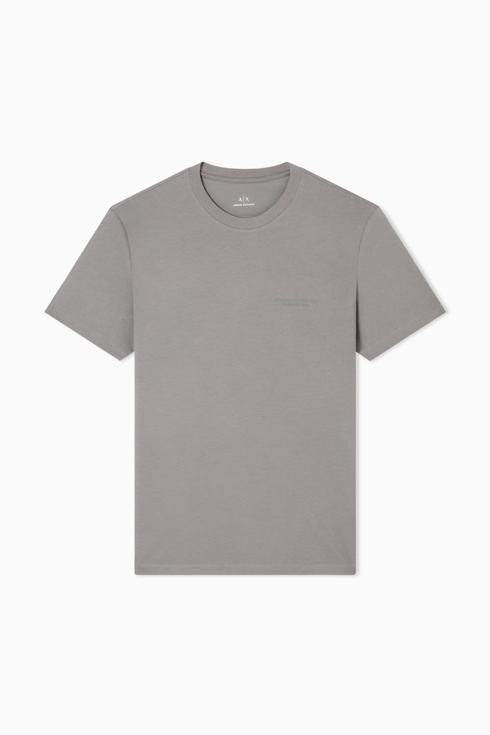 Armani Exchange Armani Exchange Men's Milano - New York Small Logo T-Shirt Taupe - 1