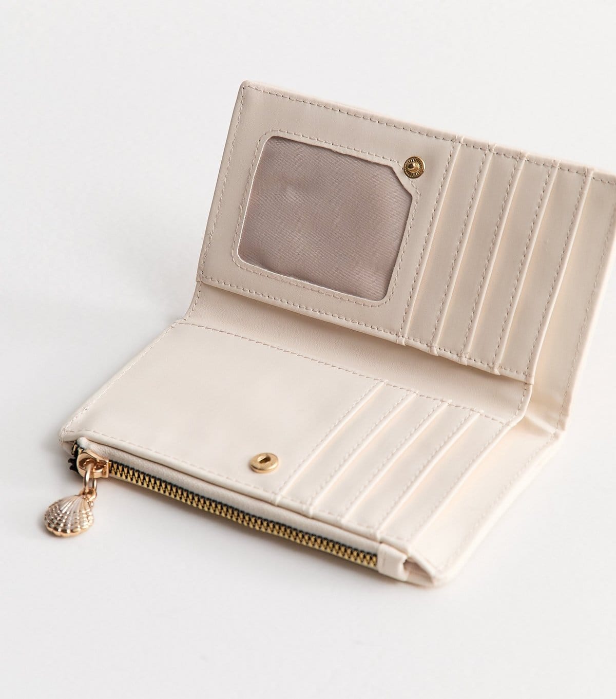 New Look Stone Raffia-Look Shell Charm Purse New Look - 4