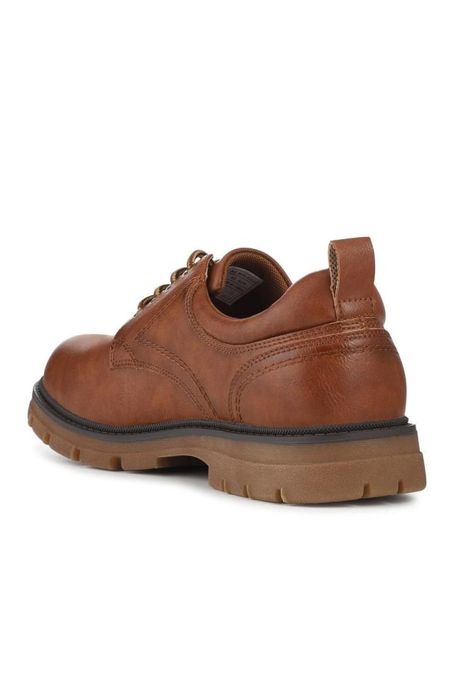 Pavers Pavers Men's Casual Chunky Lace Up Shoes in Tan - 3