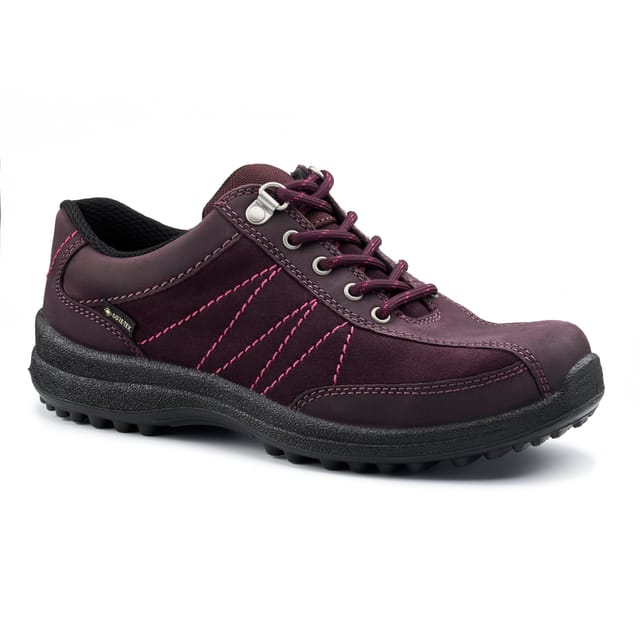 Hotter Hotter Women's Extra Wide 'Mist' Gore-Tex® Shoes in Wine - 2