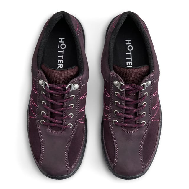 Hotter Hotter Women's Extra Wide 'Mist' Gore-Tex® Shoes in Wine - 3