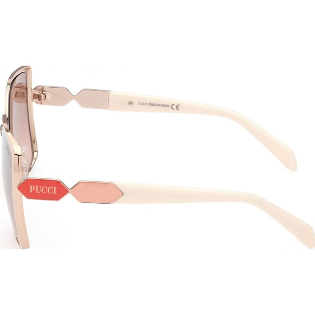 Pucci Pucci Women's EP0169-6024G Sunglasses in Brown - 3