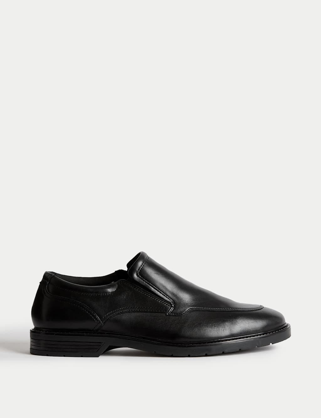 Marks & Spencer M&S Wide Fit Leather Slip-On Shoes Black