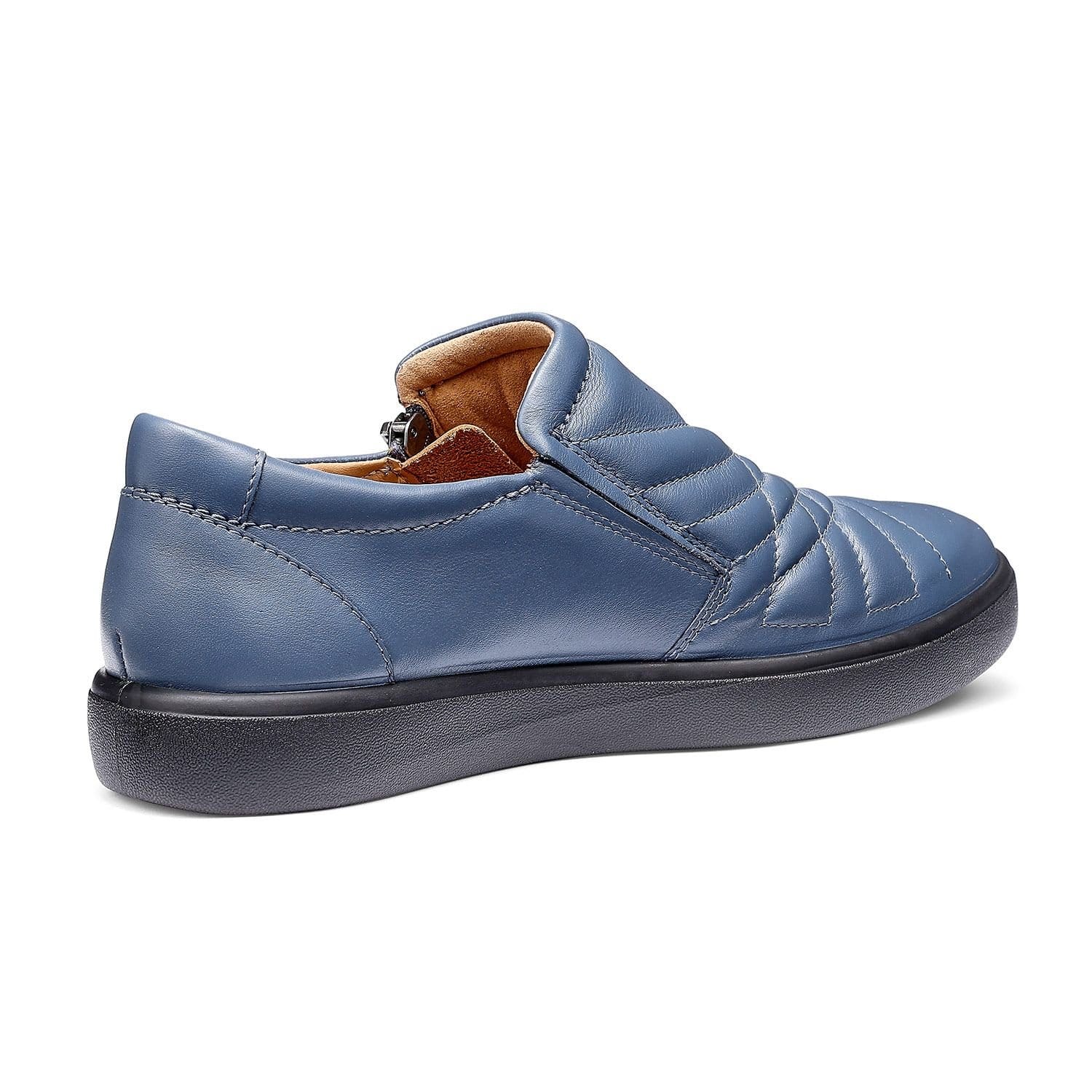 Hotter Hotter Women's Wide Fit 'Poppy' Quilted Trainers in Mid Blue - 4