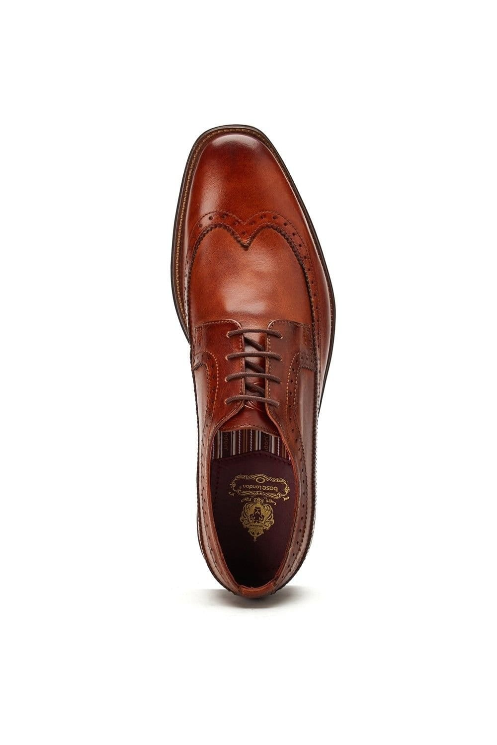 Base London Base London Men's Havisham Plain Toe Derby Shoe in Tan - 4