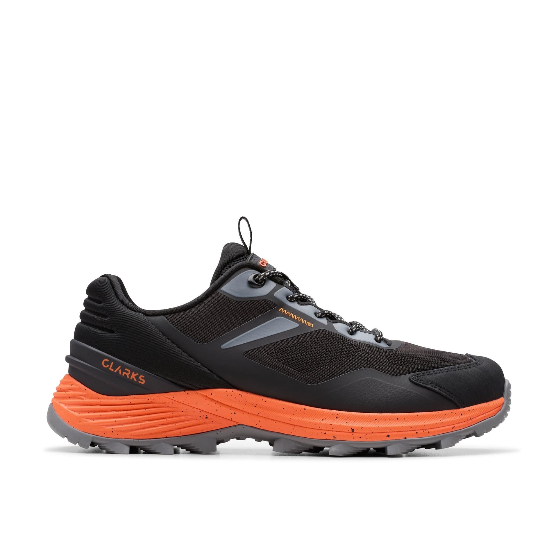 Clarks Clarks Men's Stanway Lace Black Combination Trainers, Walking