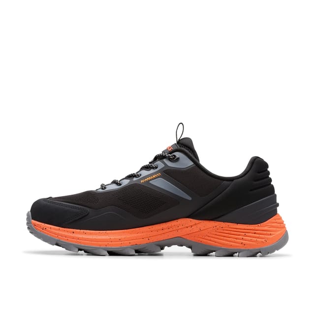 Clarks Clarks Men's Stanway Lace Black Combination Trainers, Walking - 2