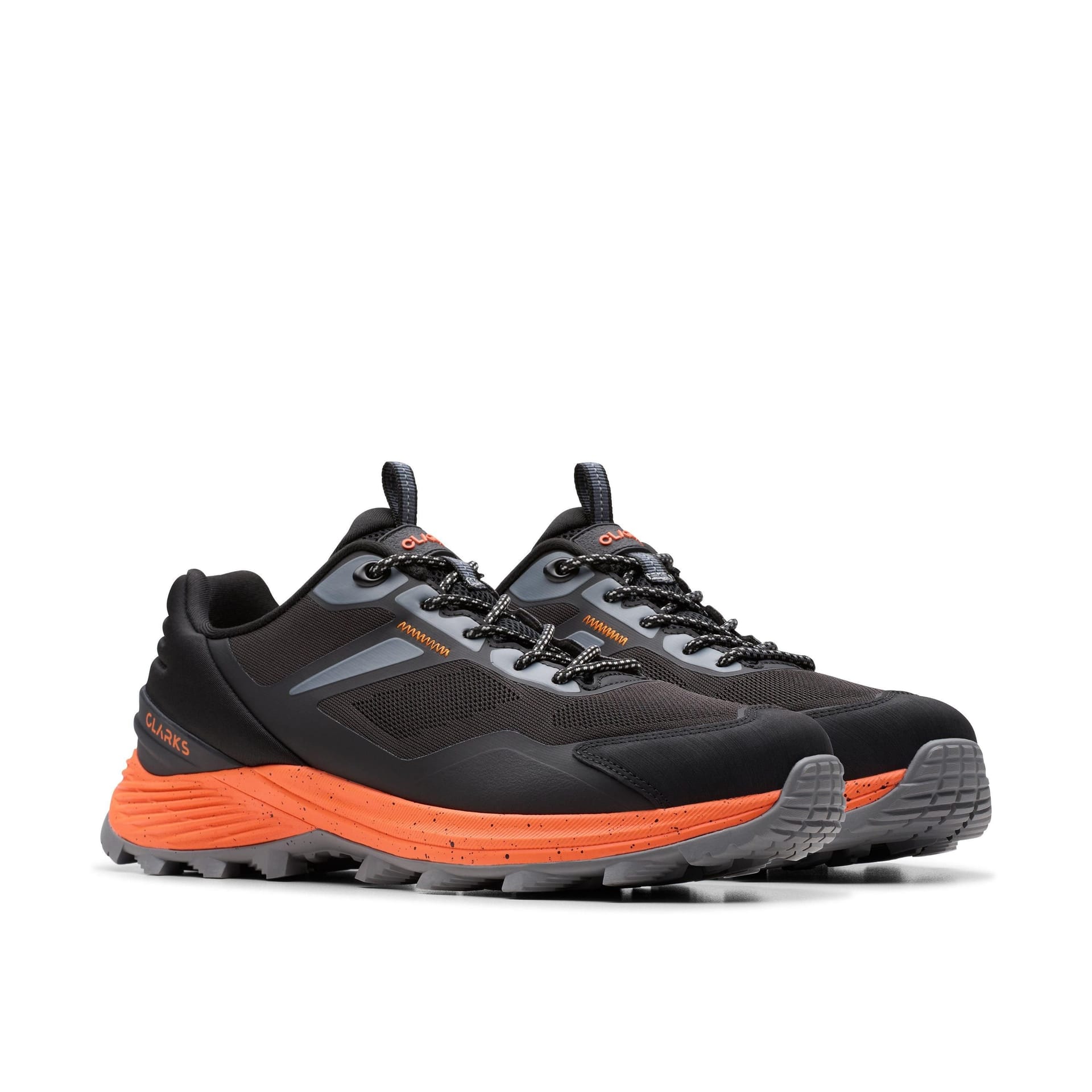 Clarks Clarks Men's Stanway Lace Black Combination Trainers, Walking - 4