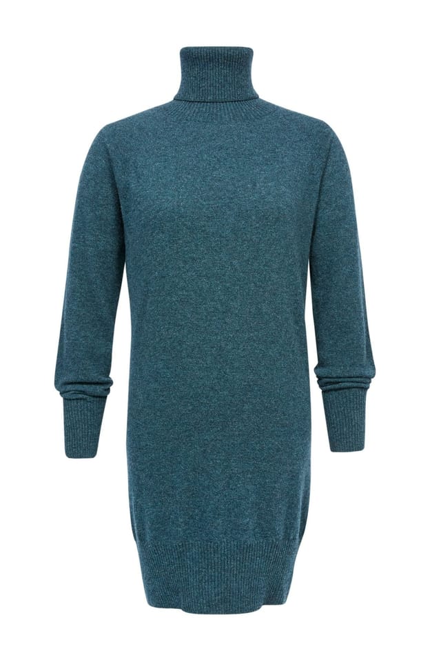 Celtic & Co Celtic & Co Women's Geelong Turtleneck Midi Dress in Turquoise - 2