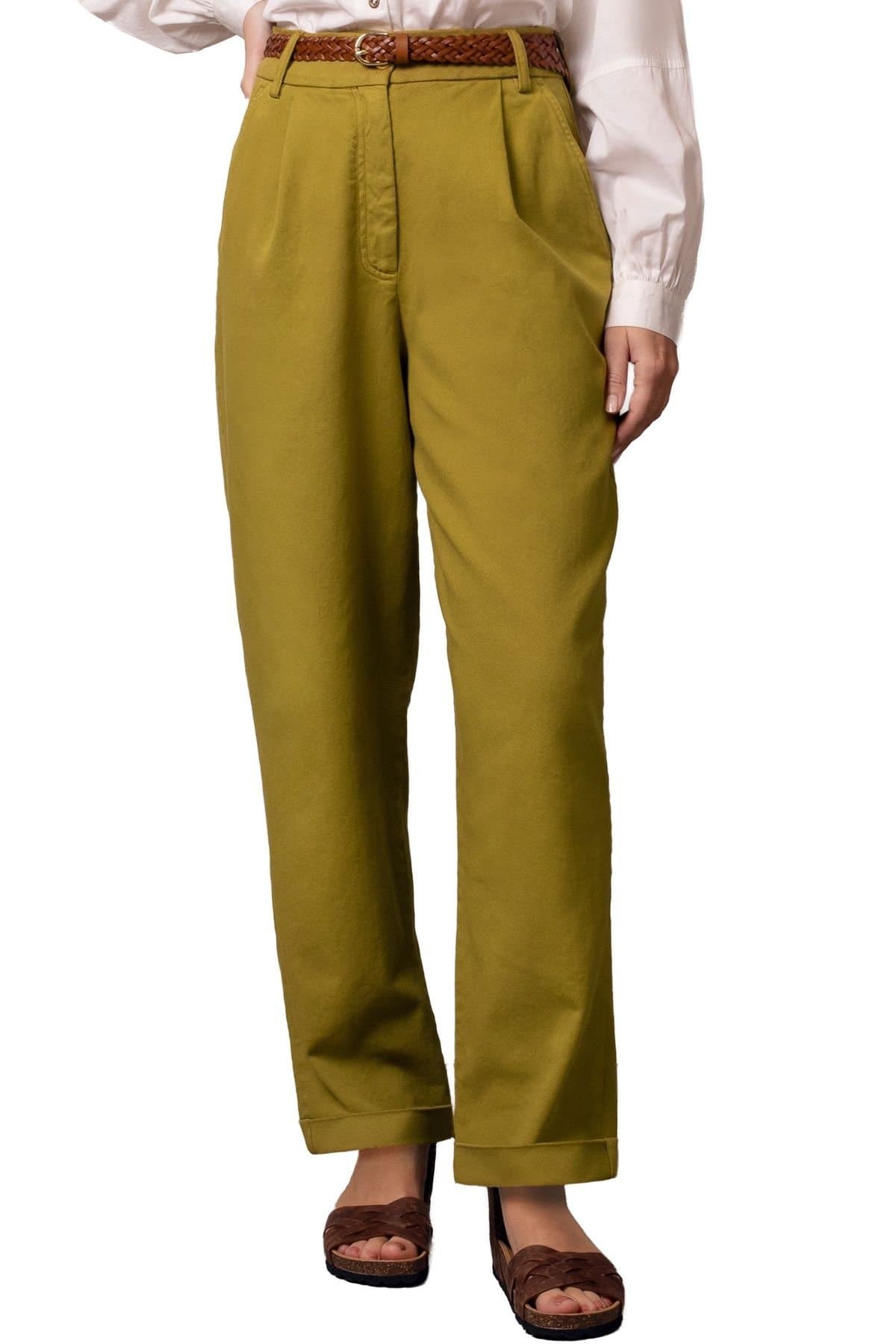 Celtic & Co Celtic & Co Khaki Tapered Pleat Front Pants