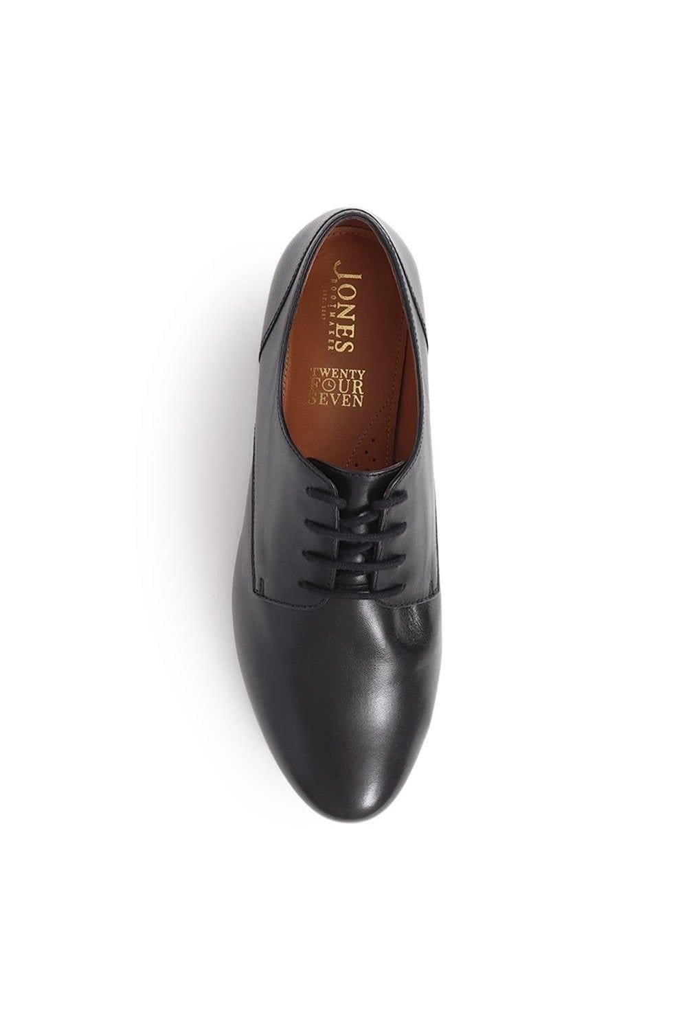 Jones Bootmaker Jones Bootmaker Women's Tanaya Leather Derby Shoes in Black - 4