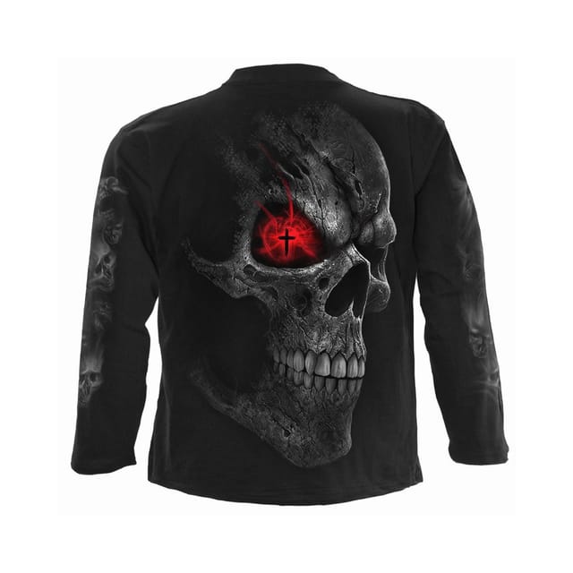 Spiral Direct Spiral Direct Men's Death Stare Back & Sleeve Print T-Shirt in Black - 2