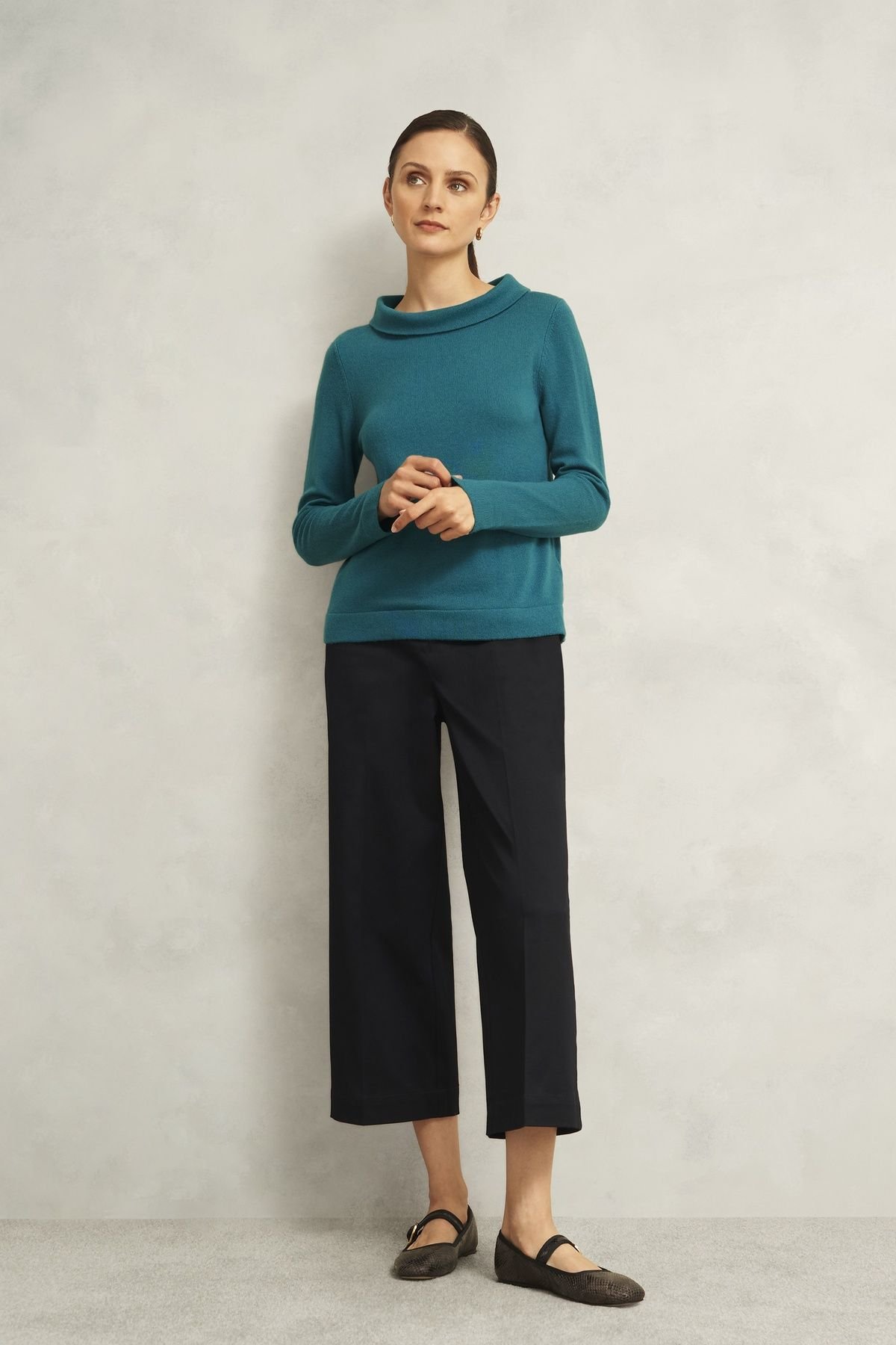 Hobbs London Hobbs London Women's Audrey Jumper in Teal - 3
