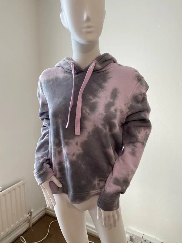 NINETY PERCENT Ninety Percent  Tie-dyed French Cotton-Terry Hoodie Hippie Style Size XS