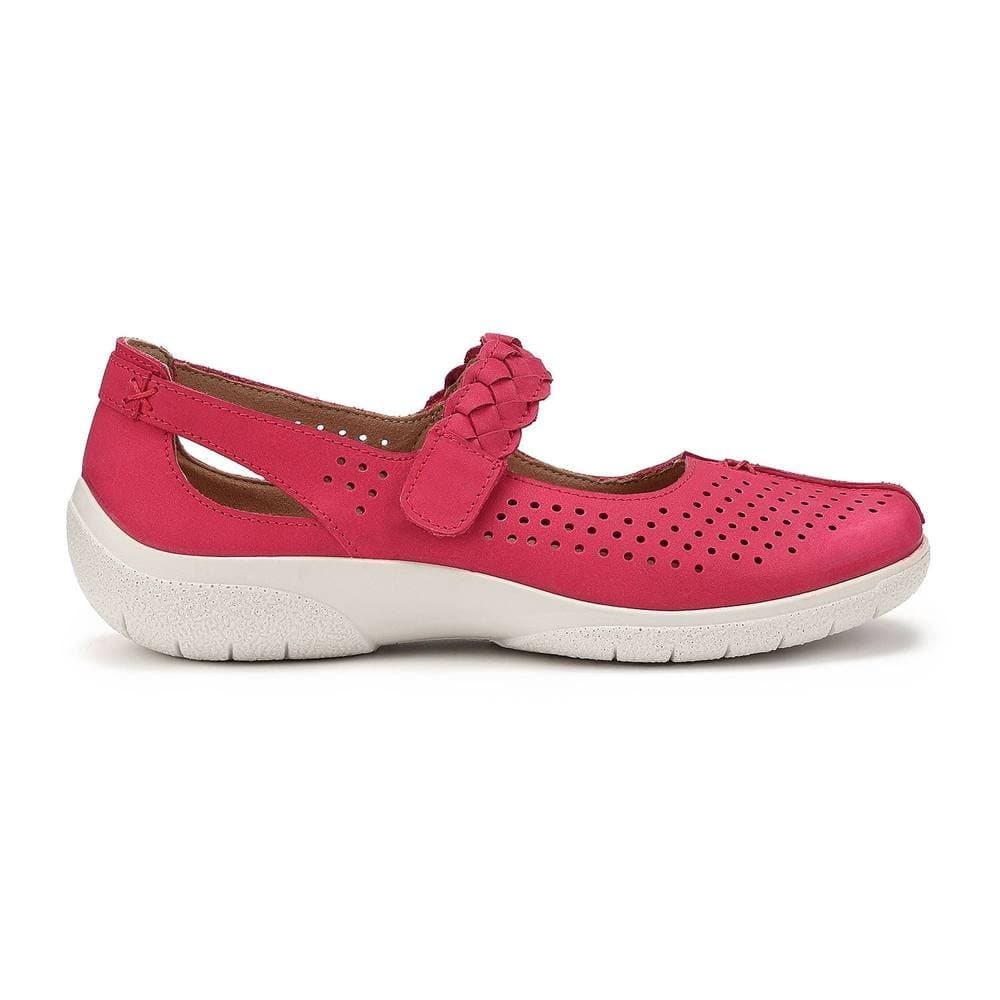 Hotter Hotter Women's Wide Fit 'Quake II' Classic Mary Janes in Bright Pink