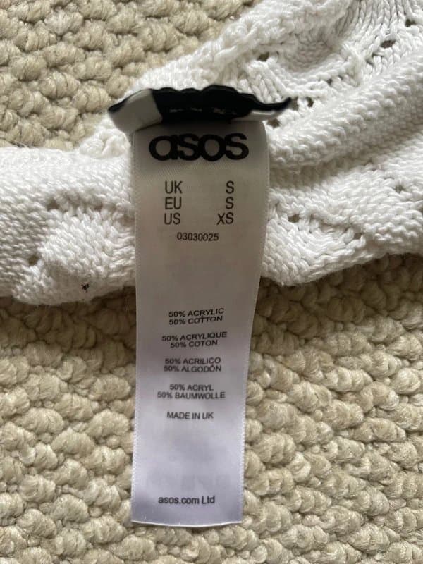 ASOS ASOS crochet halter crop