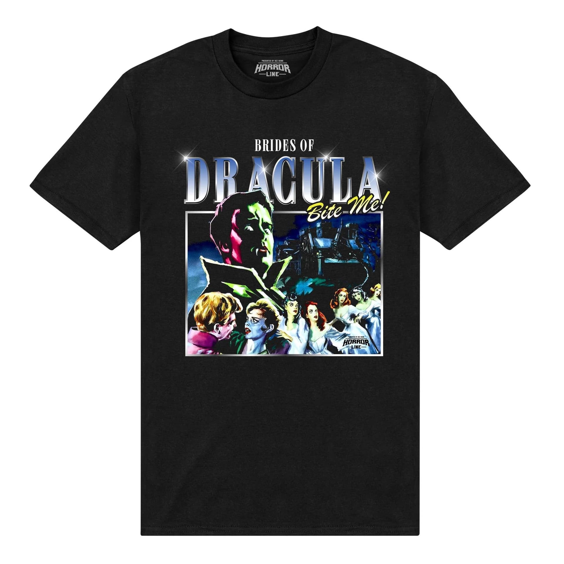 The Brides of Dracula The Brides of Dracula Men's Bite Me T-Shirt in Black