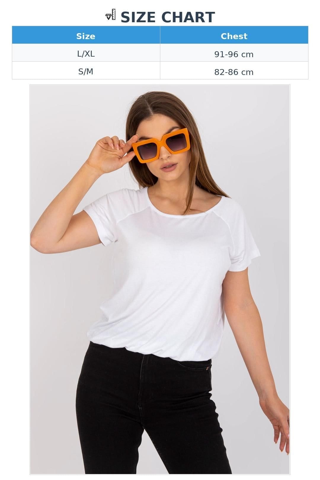Love Lace Love Lace Women's Short Sleeve Blouse with Back Slit Bow in White - 4