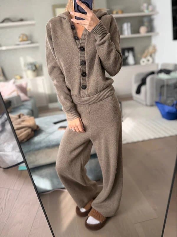 Zara Zara brown knitted jumpsuit