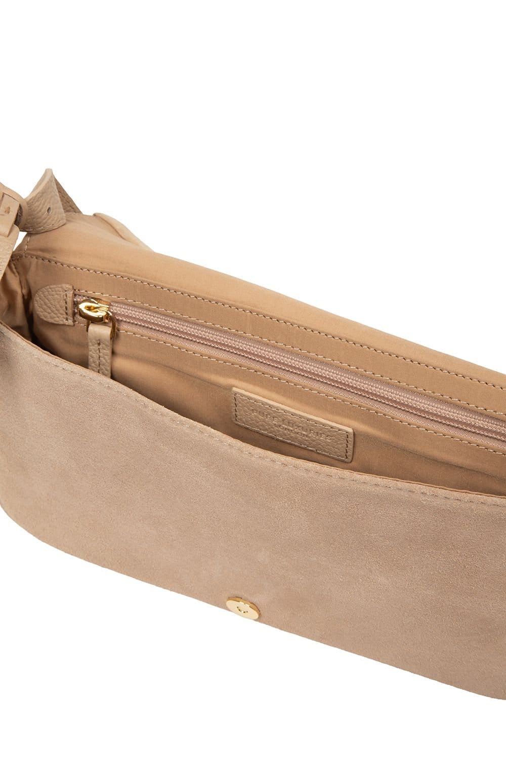 Pure Luxuries London Pure Luxuries London Women's 'Aeliana' Suede Grab Bag in Beige - 4