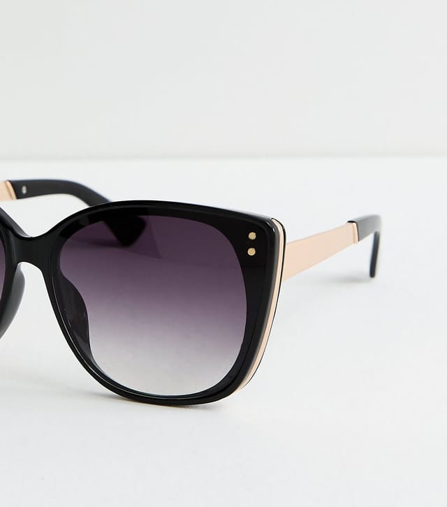 New Look Black Oversized D Frame Sunglasses New Look - 3