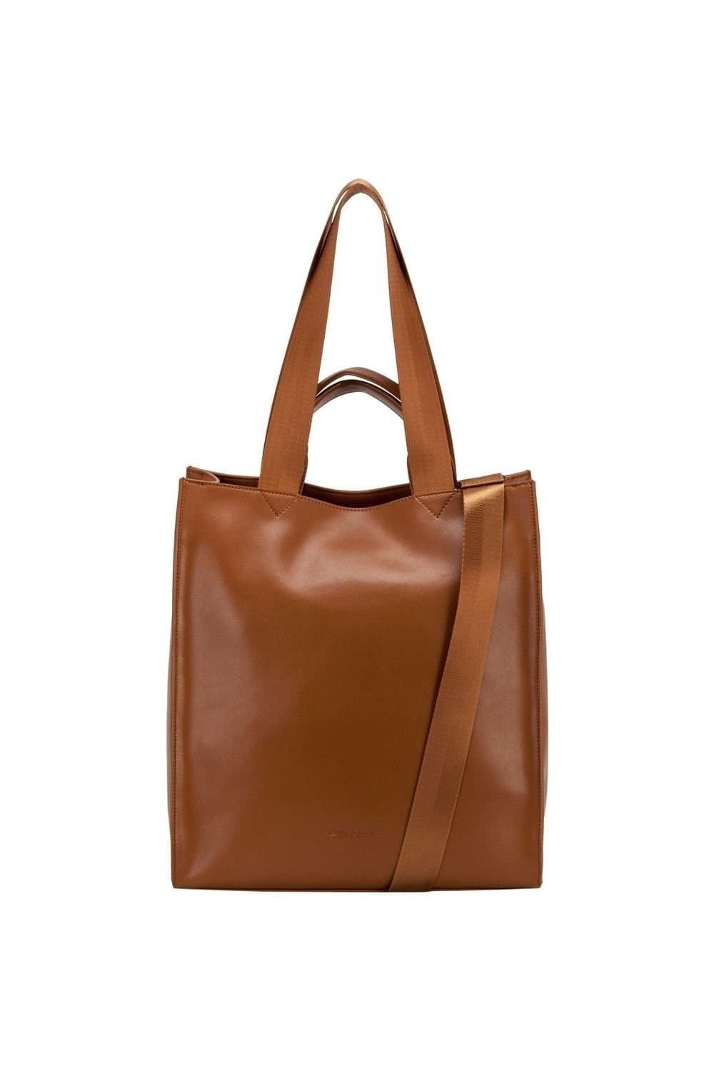 Smith And Canova Smith And Canova Tan Smooth Leather Tote Bag