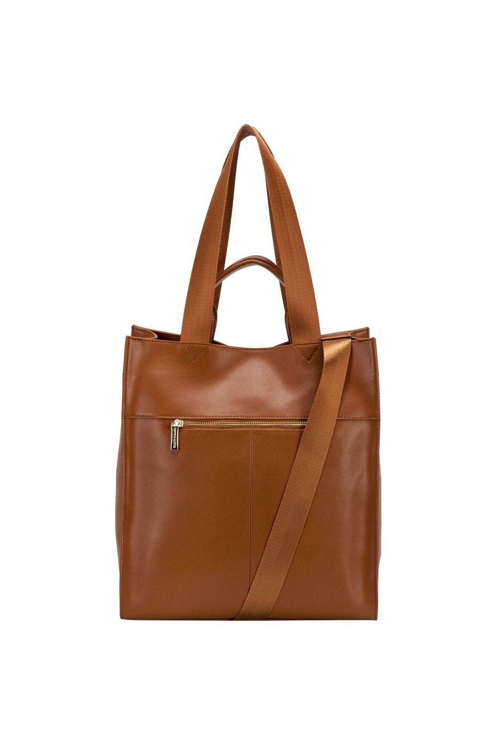 Smith And Canova Smith and Canova Women's Smooth Leather Tote Shoulder Bag in Tan - 3