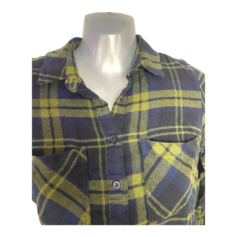 New Look Check Shirt New Look Navy And Green Women’s UK Size 6