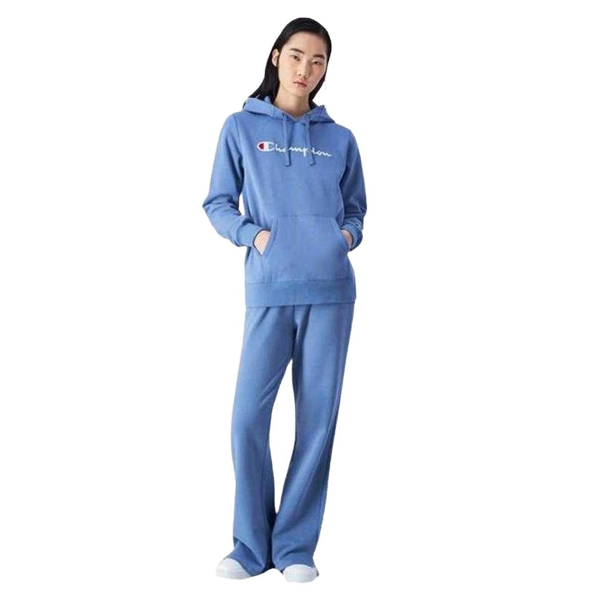Champion Champion Women's Large Logo Hoodie in Blue - 4