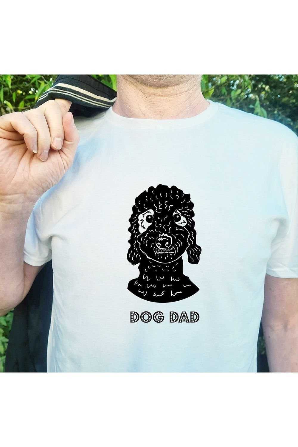Afewhometruths Afewhometruths Men's Bedlington Terrier Dog Dad T-Shirt in White