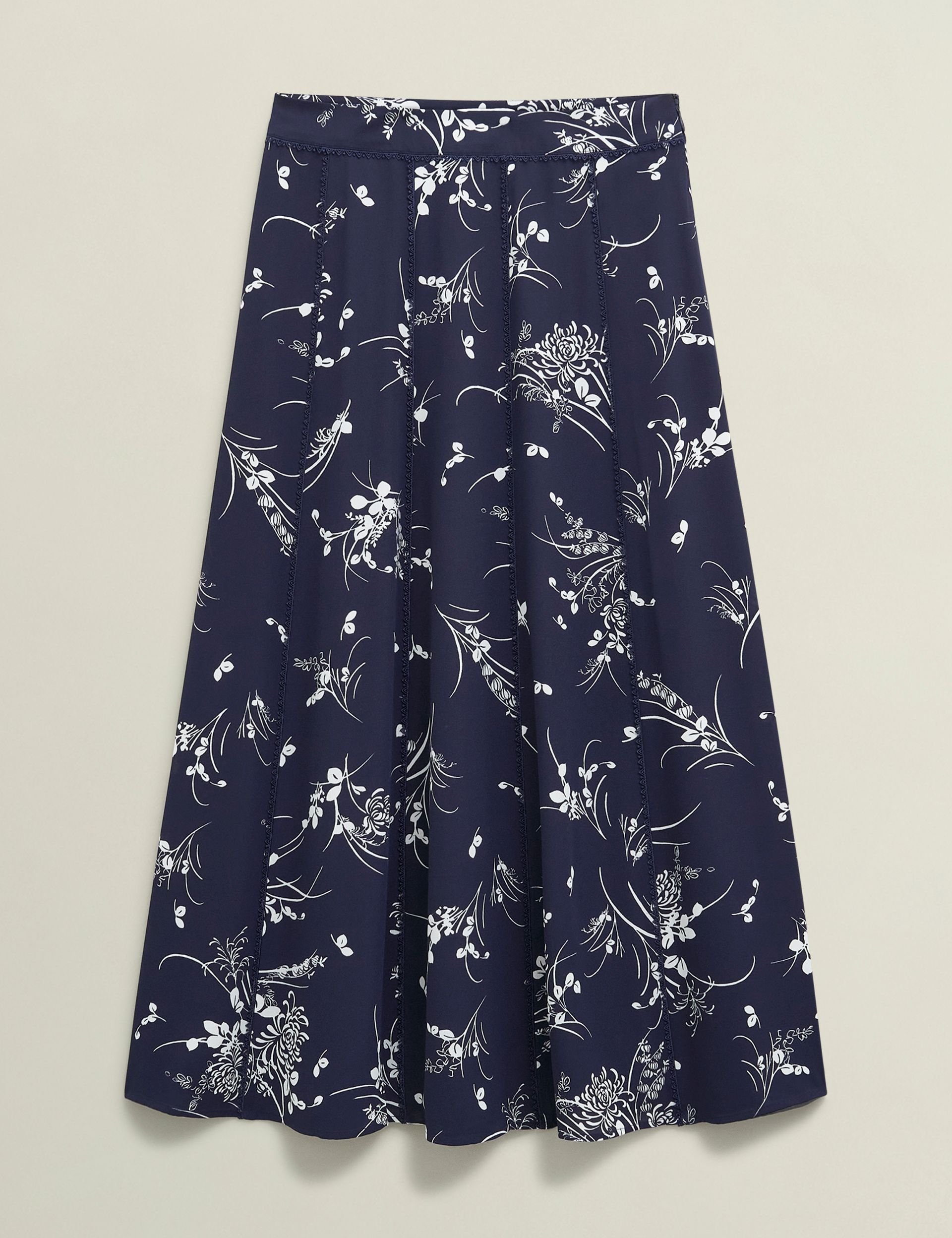 Hobbs London Hobbs London Women's Brielle A-Line Skirt in Dark Navy - 2